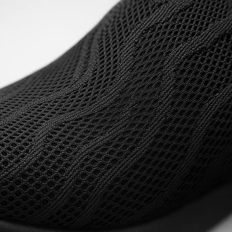Gallop Mesh Warp Knitted Jacquard Fabric for Footwear Uppers – AI footwear design concept 4 for Primary upper fabric for performance footwear