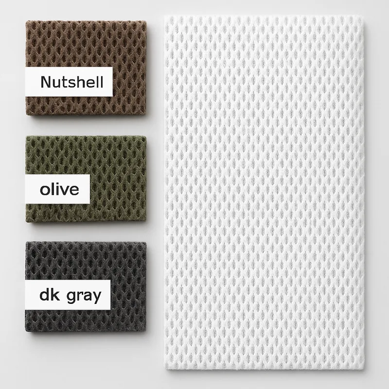 TrustKnit warp knitted air mesh fabric for breathable footwear uppers