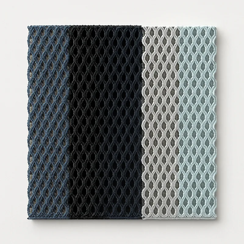 TrustKnit spacer mesh fabric for breathable footwear uppers