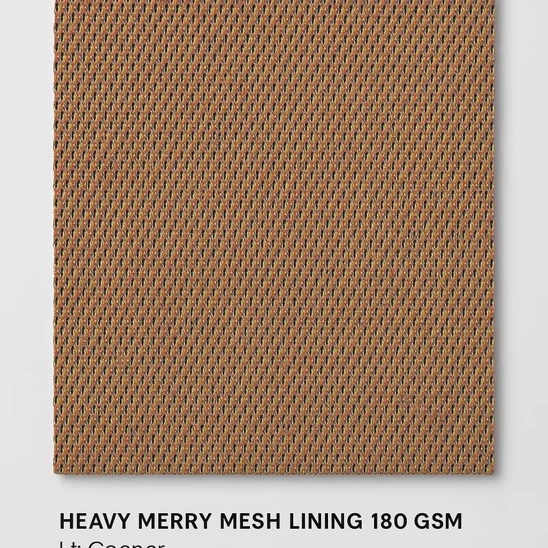 TrustKnit foam backed heavy merry mesh lining fabric for footwear
