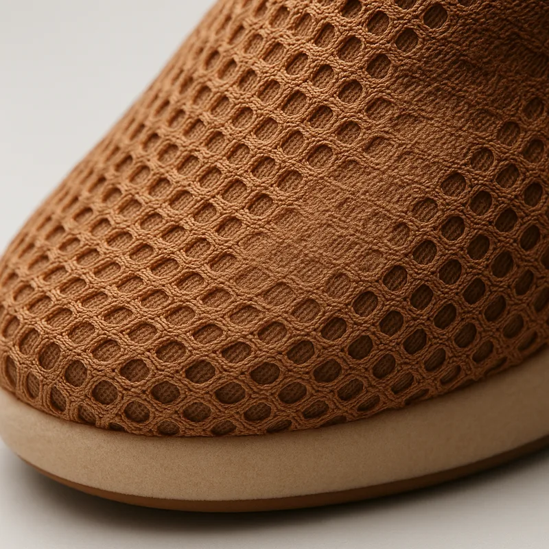 Heavy Merry Mesh Lining 180 GSM Circular Knitted Foam-Backed Fabric – AI footwear design concept 9 for Performance running shoe linings