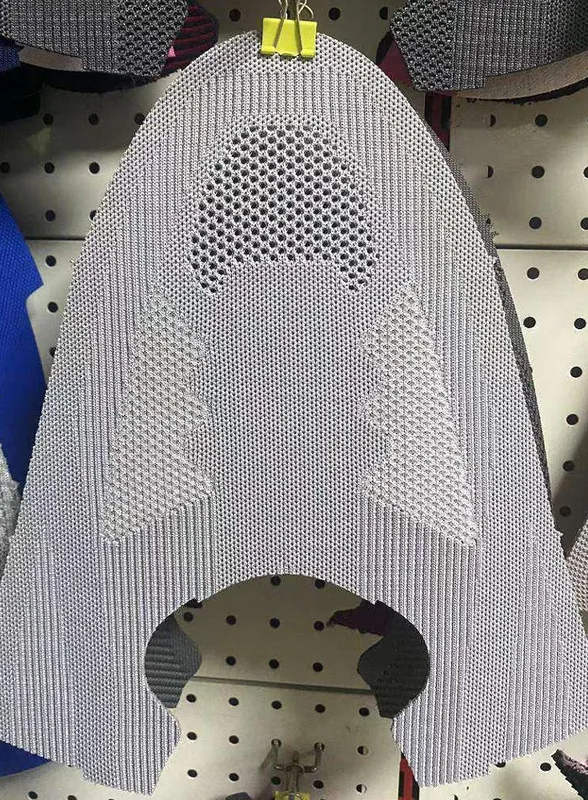 Flat Knitted Polyester Shoe Upper with Engineered Jacquard Zones – AI footwear design concept 1 for Sports footwear uppers