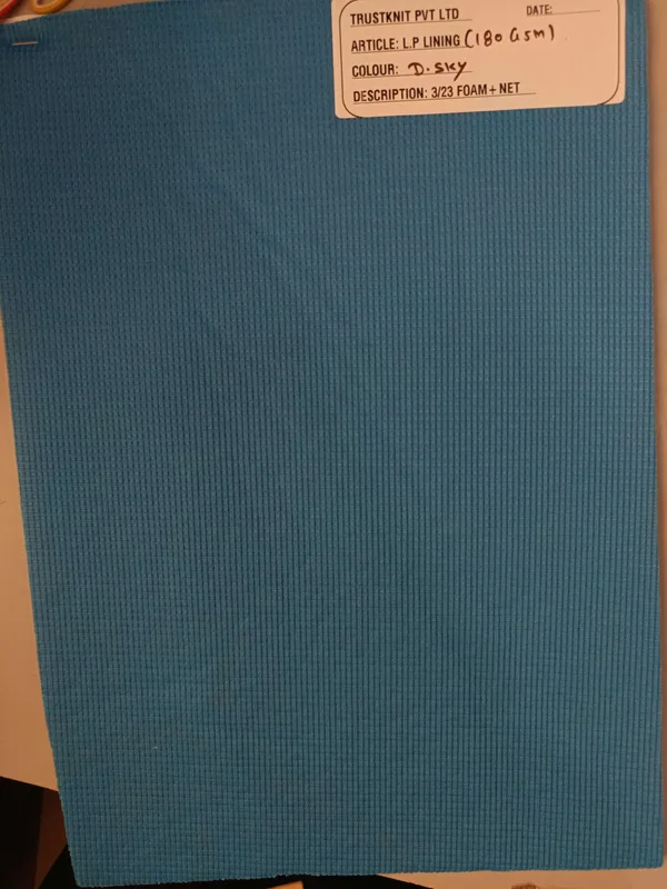 LP Circular Knitted Lining Fabric 180 GSM – AI footwear design concept 1 for Performance running shoe linings